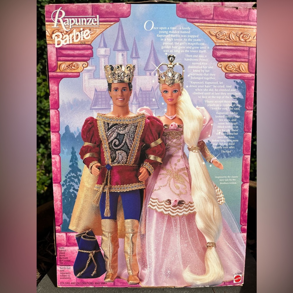 1997 Rapunzel Barbie Never Removed from Box - Picture 5 of 7